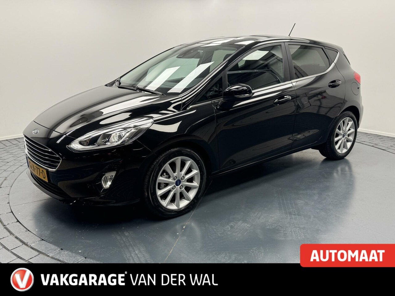 Ford Fiesta - 1.0 EcoBoost Titanium Automaat-Navigatie-Cr.contr-Clima-Parkeersensoren-Lm16''velgen - AutoWereld.nl