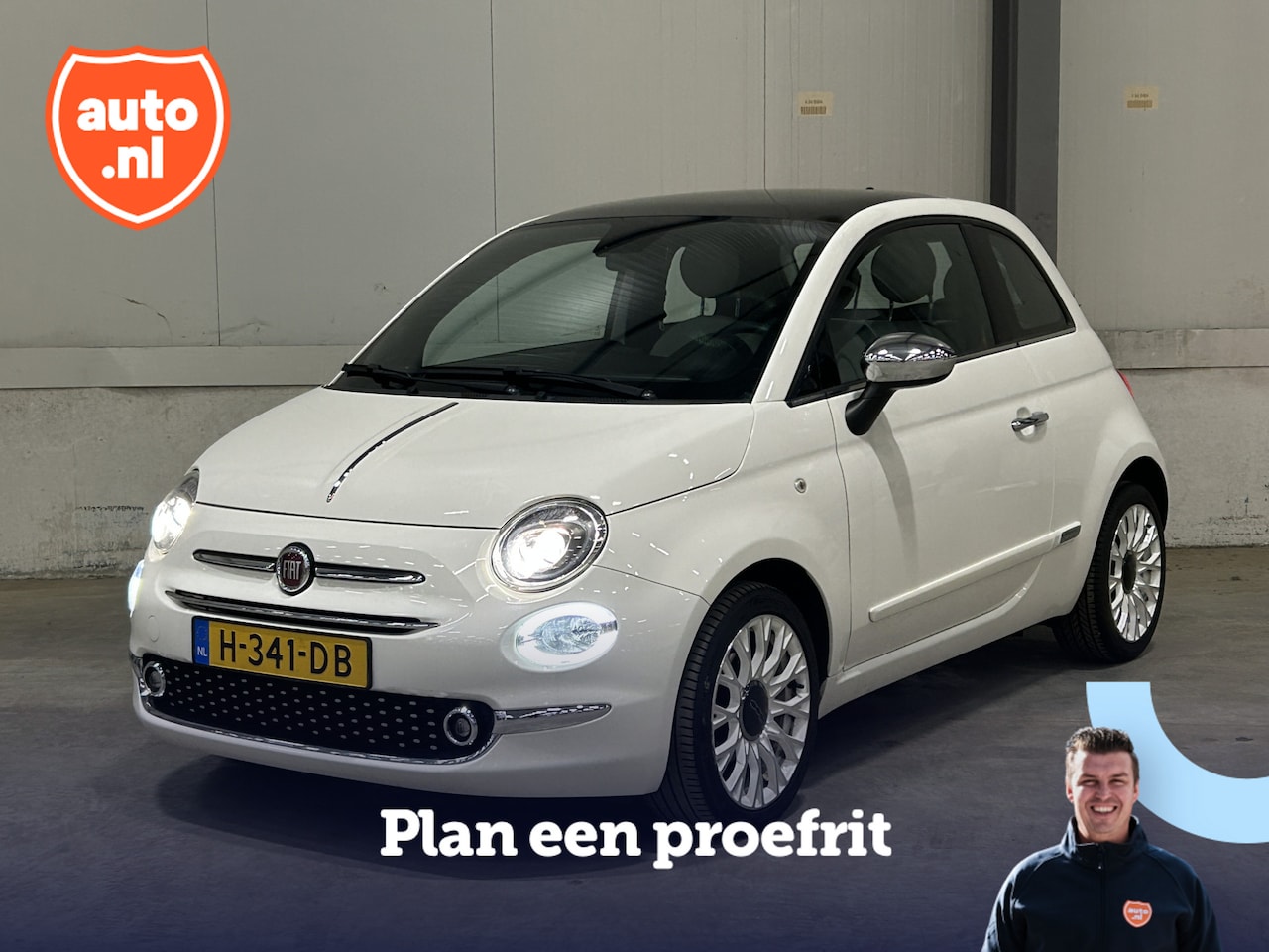 Fiat 500 - 1.2 Star | Panoramadak | Carplay | Navigatie | Cruise Control | Airco | 16"LM velgen | - AutoWereld.nl