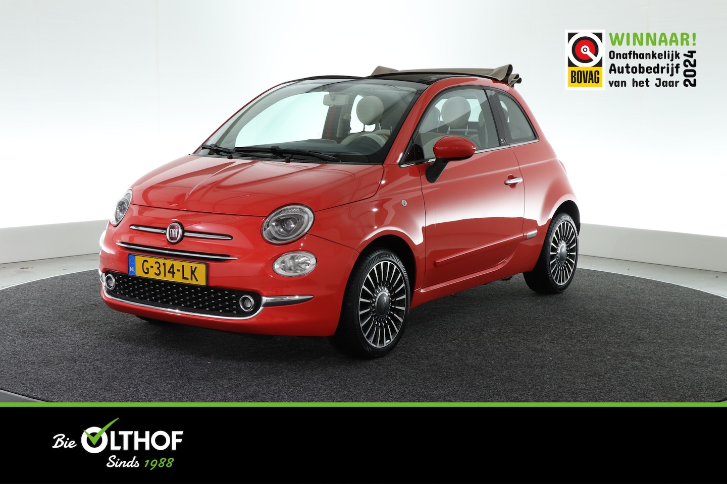 Fiat 500 C - 1.2 Lounge / AIRCO / BLUETOOTH / PDC / - AutoWereld.nl