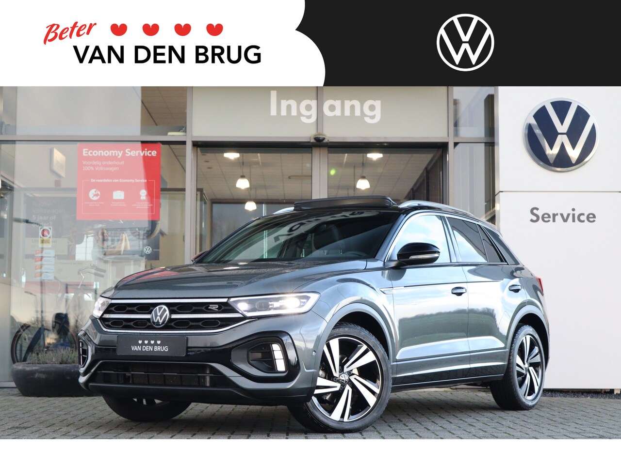 Volkswagen T-Roc - 1.5 TSI 150 pk DSG R-Line Business | Navigatie | Panoramadak | App Connect | LED | Camera - AutoWereld.nl