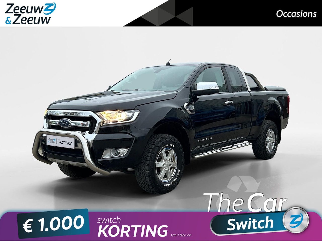 Ford Ranger - 2.2 TDCi Limited Supercab 3.55 160pk | Dealer onderhouden | Voorruitverwarming | Treeplank - AutoWereld.nl