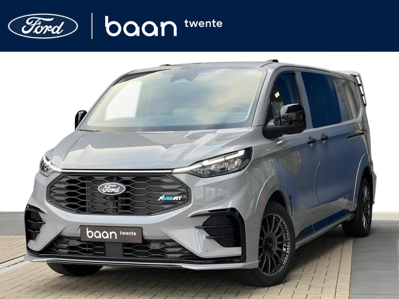 Ford Transit Custom - 320 L2H1 MS-RT Dubbel Cabine AWD | 2x schuifdeur | Voorraad | Grey Matter - AutoWereld.nl