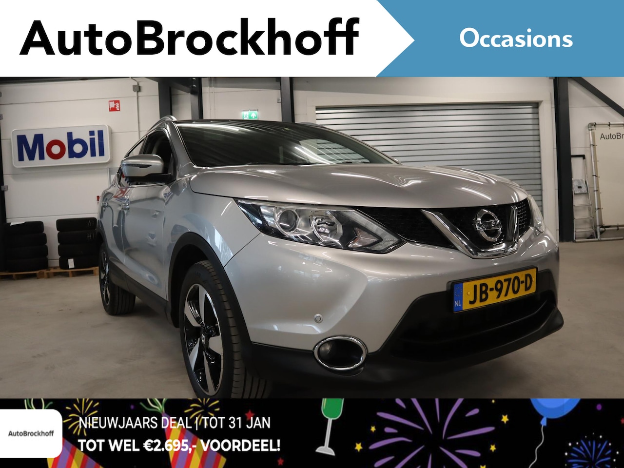 Nissan Qashqai - 1.2 N-Connecta Panorama dak | Trekhaak | Lichtmetalen velgen | Camera's | Navigatie | Crui - AutoWereld.nl