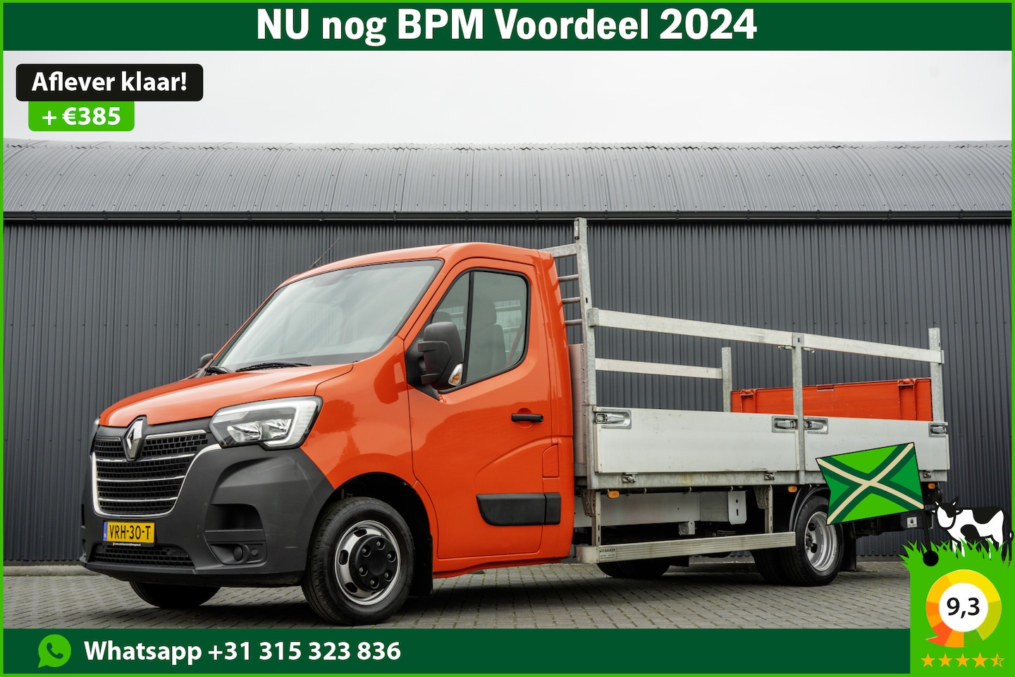 Renault Master - 2.3 dCi Open Laadbak met laadklep | Euro 6 | 164 PK | Cruise | Airco | Dubbel lucht - AutoWereld.nl