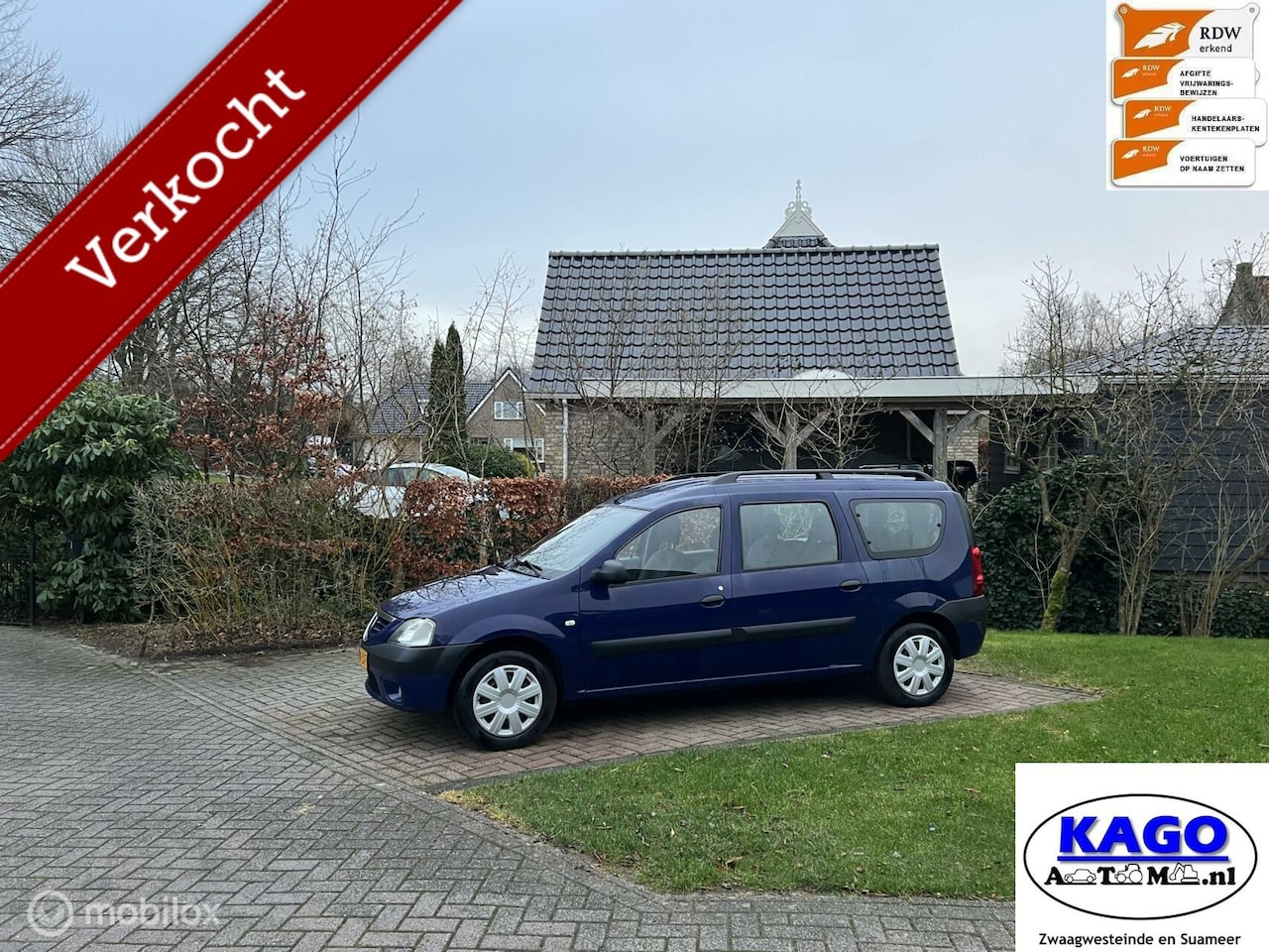 Dacia Logan MCV - 1.6-16V LPG/G3 7pers. bj 2008 Nwe apk - AutoWereld.nl