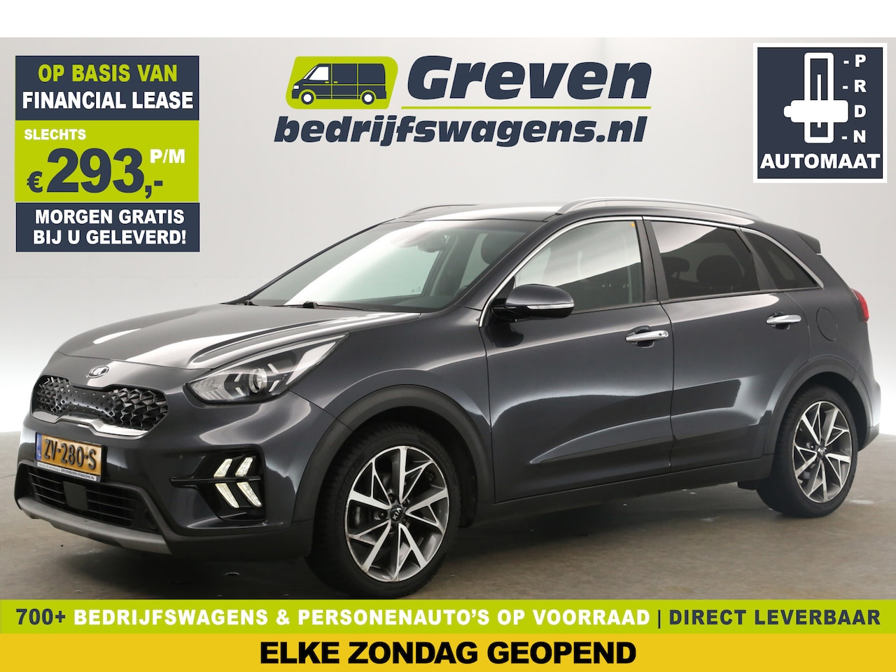 Kia Niro - 1.6 GDi Hybrid 149PK Automaat Clima Cruise Camera Carplay 18"LMV Navi LED PDC - AutoWereld.nl