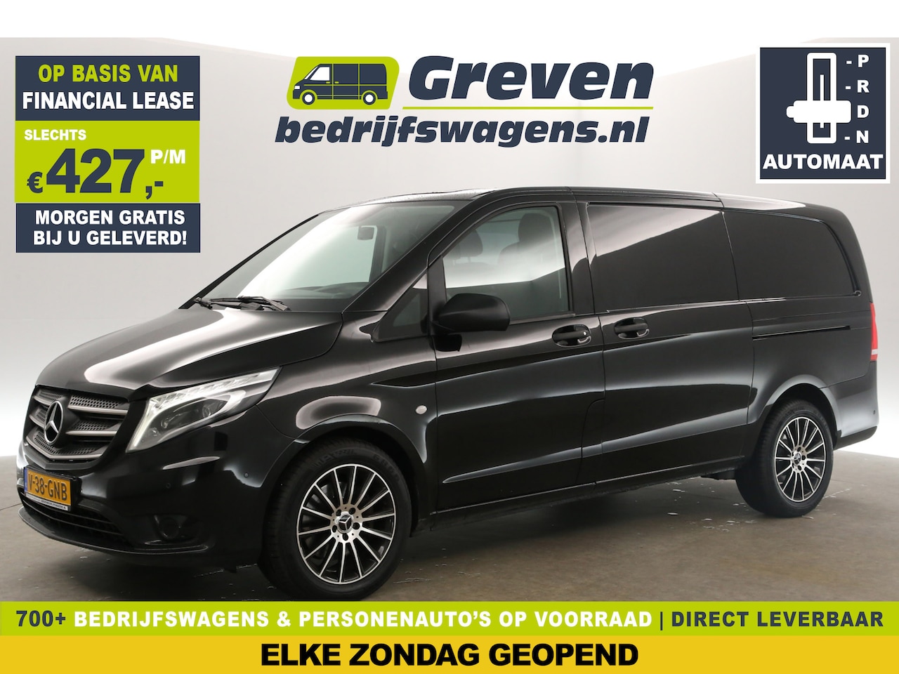 Mercedes-Benz Vito - 119 CDI Lang 191PK Automaat Airco Camera PDC Cruise 2xSchuifdeur LED Navi 18''LMV Elektrpa - AutoWereld.nl