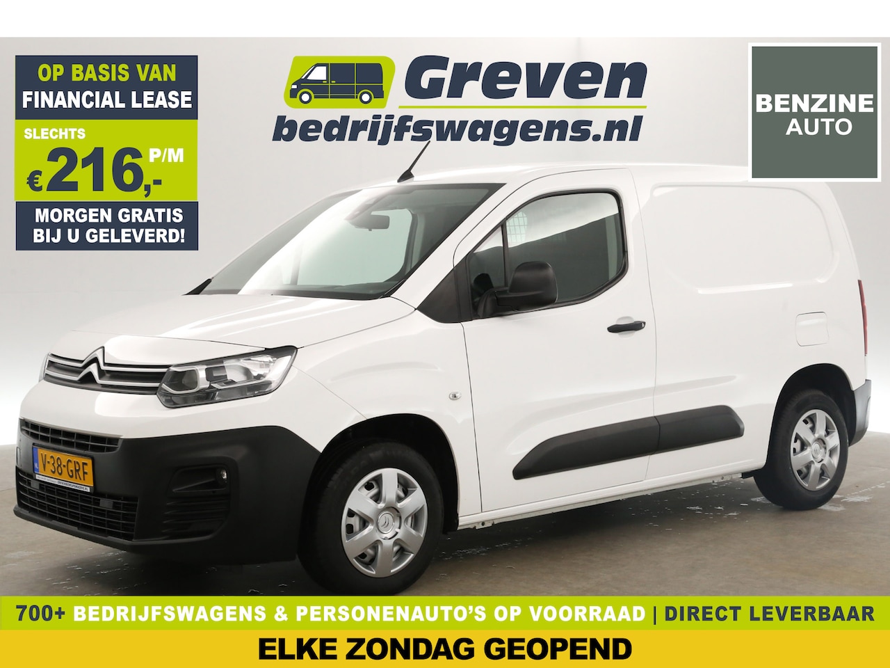 Citroën Berlingo - 1.2 PureTech 111PK | BENZINE | Airco Cruise Parkeersensoren Elektrpakket Schuifdeur - AutoWereld.nl