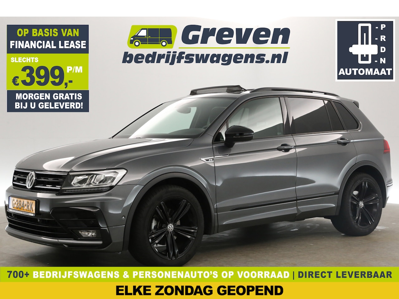 Volkswagen Tiguan - 1.5 TSI R-line Black Edition 150PK DSG Automaat ACC Pano Clima Camera Carplay LED Massages - AutoWereld.nl