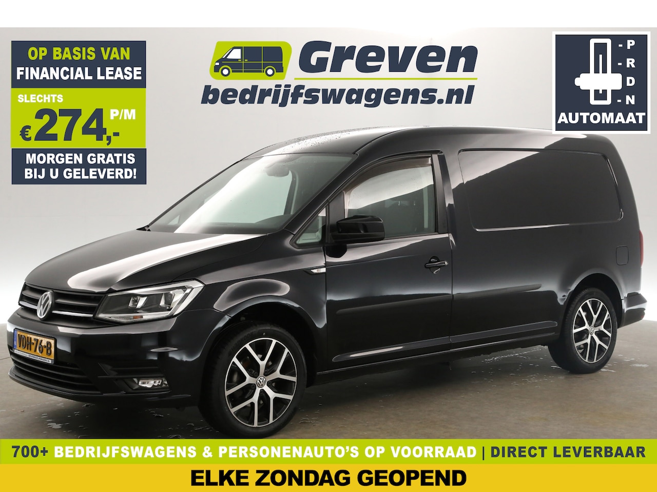 Volkswagen Caddy Maxi - 2.0 TDI L2H1 DSG Automaat Airco Carplay PDC Navigatie 17"LMV Trekhaak - AutoWereld.nl