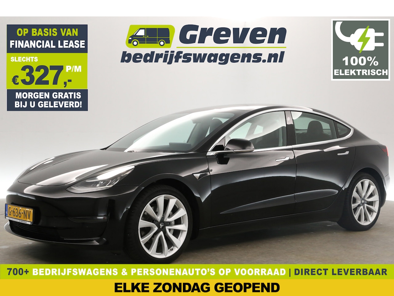 Tesla Model 3 - Long Range RWD Long Range AWD 75 kWh 351PK Automaat Autopilot Pano Clima Camera Cruise LED Navi PDC Stoel - AutoWereld.nl