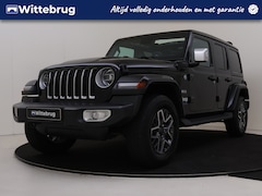 Jeep Wrangler Unlimited - 4xe 380PK Sahara Leder Interieur | 4 X 4 | Trekhaak | Parkeerhulp | Cabrio soft top