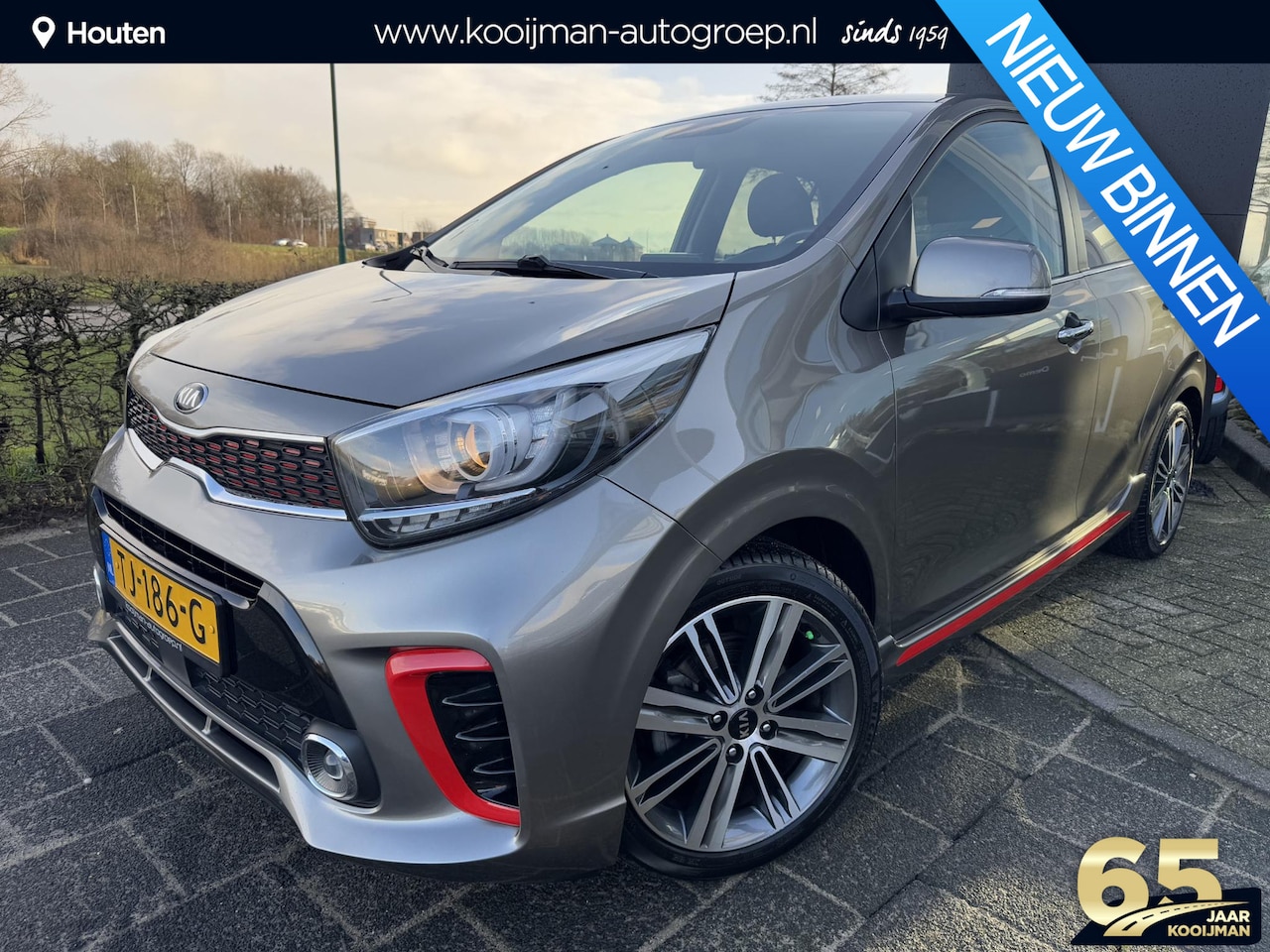 Kia Picanto - 1.2 CVVT GT-Line | Navigatie | Lederen Bekleding | Apple Carplay/ Android Auto | Dealerond - AutoWereld.nl