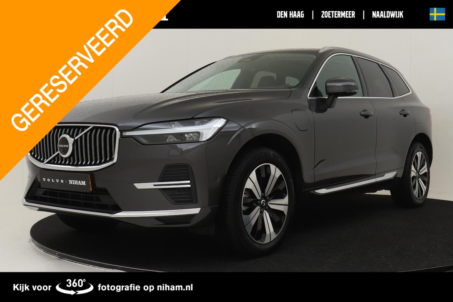 Volvo XC60 - T8 RECHARGE AWD PLUS BRIGHT -PANO.DAK|HK-AUDIO|360°CAM|TREKHAAK|ADAP.LED - AutoWereld.nl