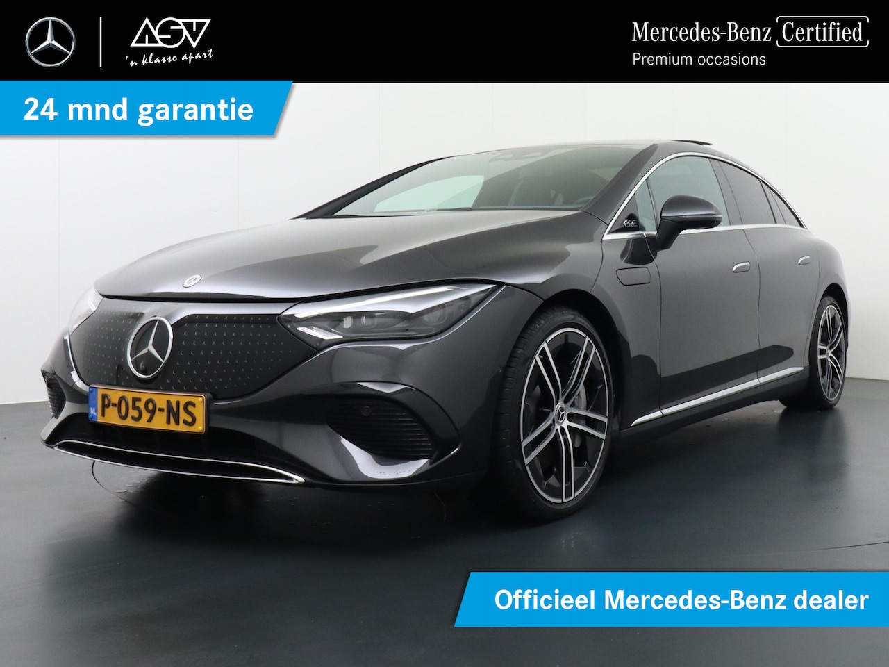 Mercedes-Benz EQE - 350+ Launch Edition Luxury Line 91 kWh Luchtvering, achteras besturing, Panoramadak - AutoWereld.nl