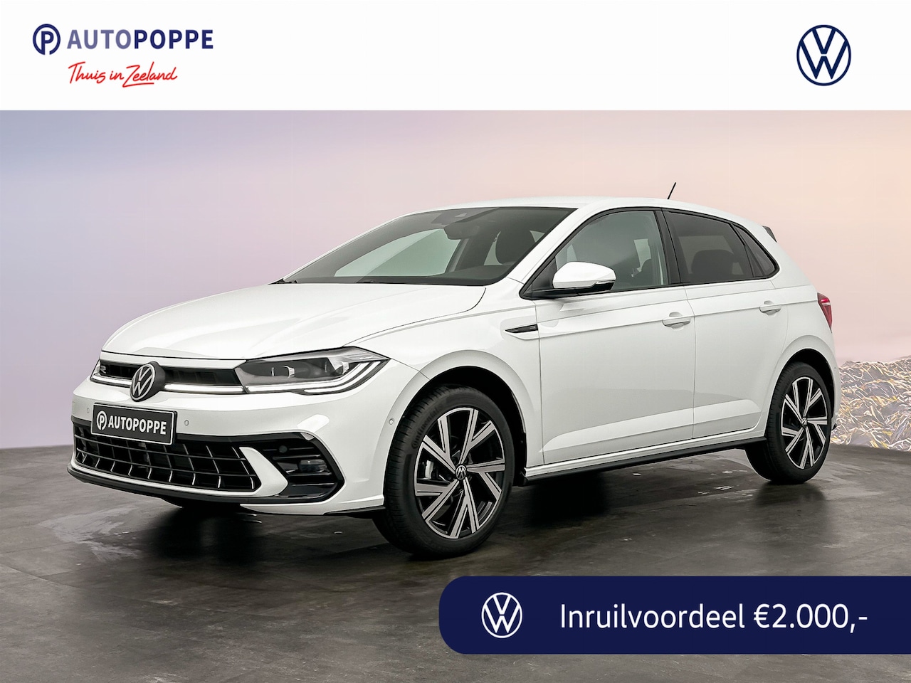 Volkswagen Polo - 1.0 TSI 95 5MT R-Line Edition | 'App-Connect' draadloze smartphone integratie | Achterlich - AutoWereld.nl