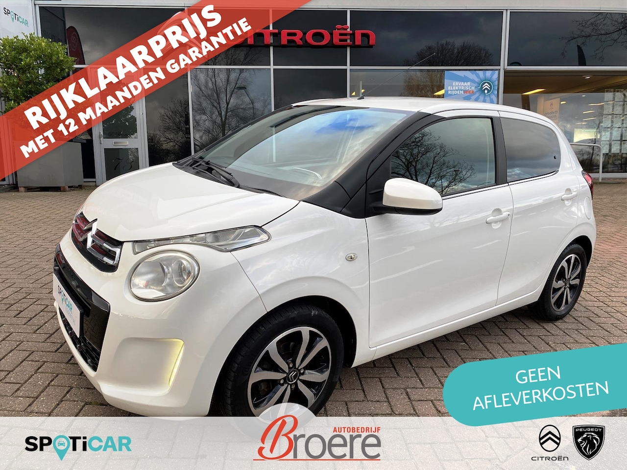 Citroën C1 - 1.0 VTi 68PK ETG Automaat 5D SHINE | camera, touchscreen audio unit met bluetooth, 15 inch - AutoWereld.nl