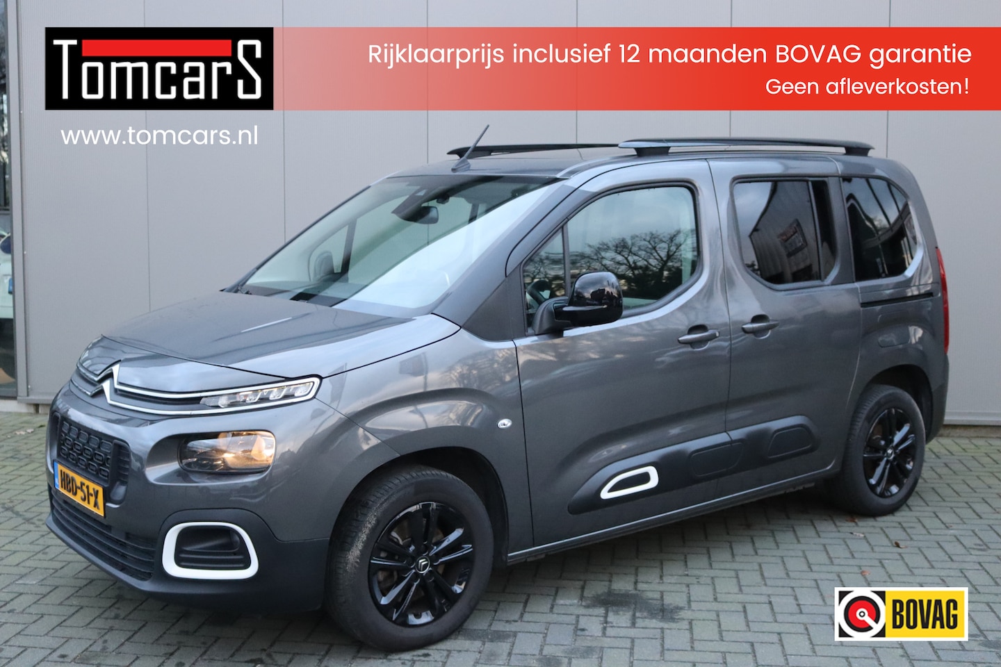 Citroën Berlingo - 1.2 PureT. 130PK Automaat Shine Panoramadak/Navigatie/Camera/Parkeerhulp - AutoWereld.nl