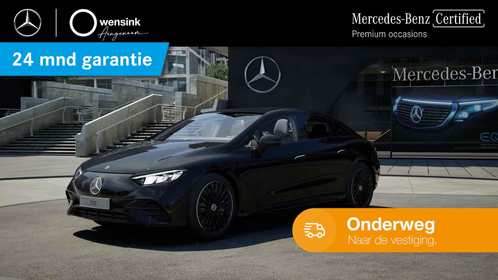 Mercedes-Benz EQE - 300 AMG Line 89 kWh | Luchtvering | Burmester | Night pakket | 21" lichtmetalen velgen | - AutoWereld.nl