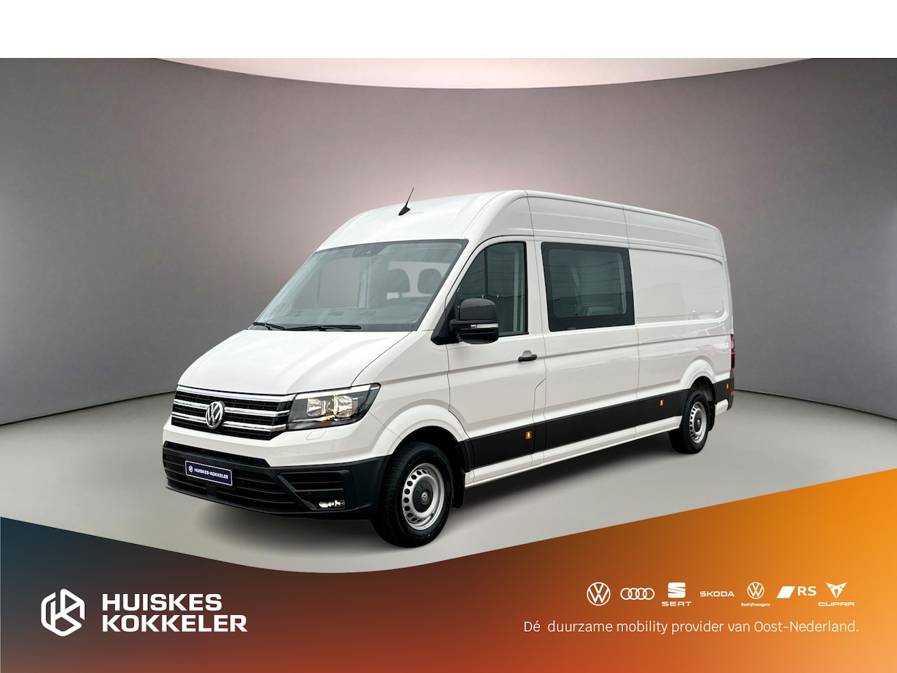 Volkswagen Crafter - Dubbelcabine 35 2.0 TDI L4H3 DC Comfortline  | Navigatie | 7 zitplaatsen | Trekhaak | - AutoWereld.nl