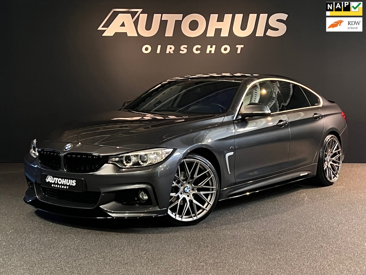 BMW 4-serie Gran Coupé - 420i High Executive M Edition Automaat/Navi/19"/Leder/Automatische achterklep - AutoWereld.nl