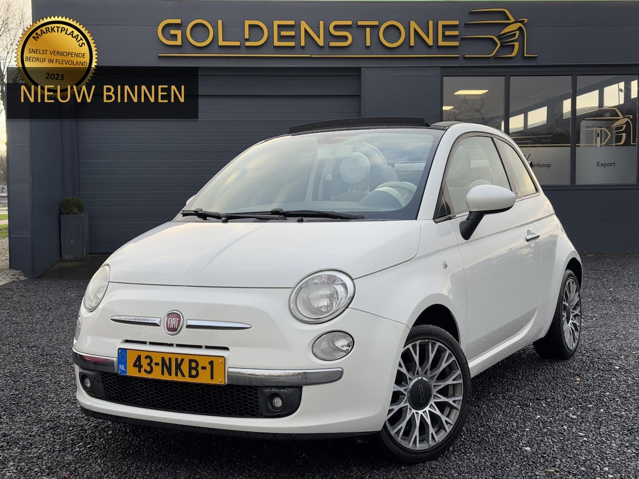 Fiat 500 - 1.2 Pop Automaat,Airco,Cabrio,Elek Ramen,PDC Achter,LM Velgen,APK tot 06-2025 - AutoWereld.nl