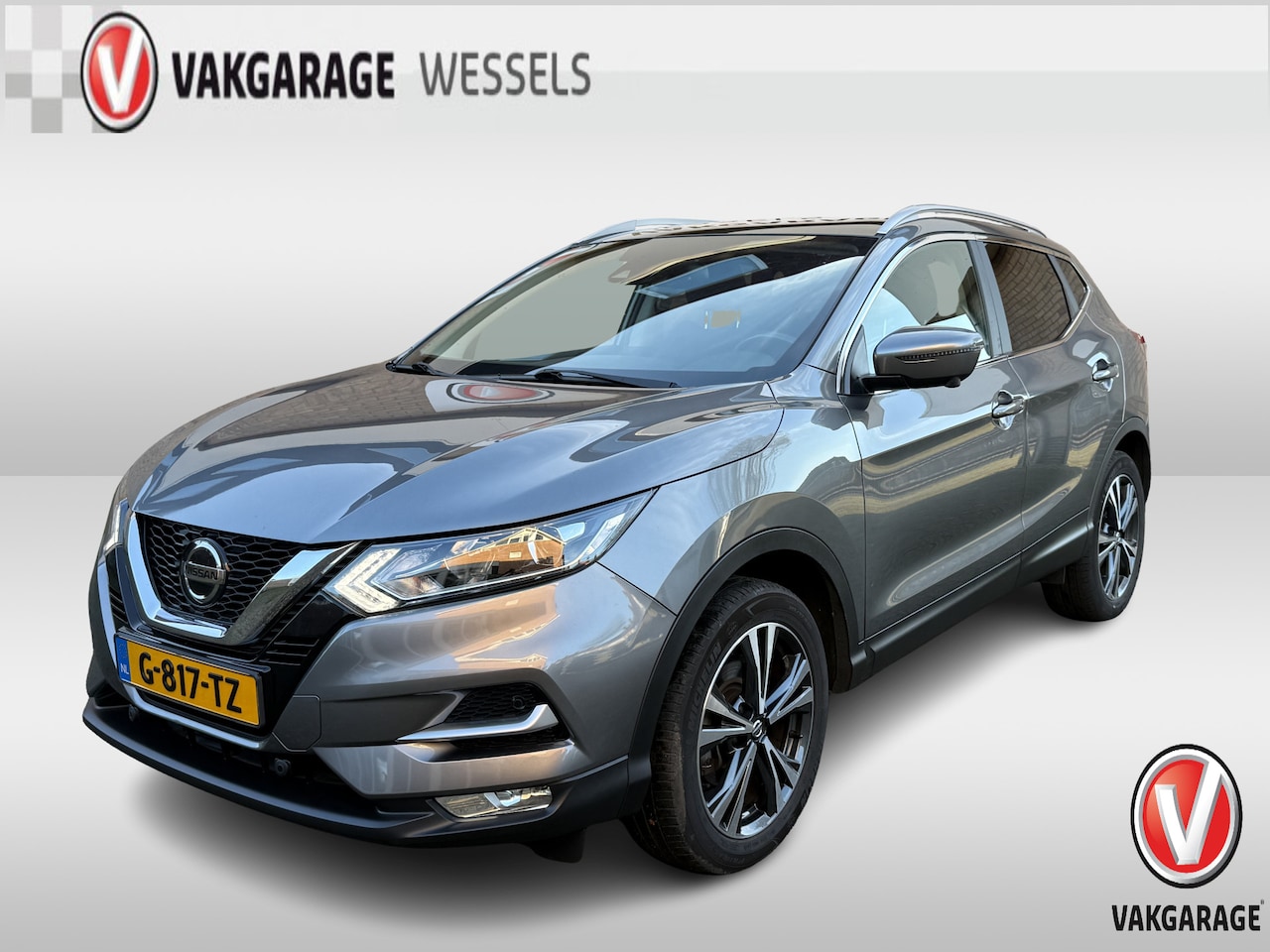 Nissan Qashqai - 1.3 DIG-T N-Connecta | Clima | PDC | Camera | Trekhaak | Panoramadak | - AutoWereld.nl