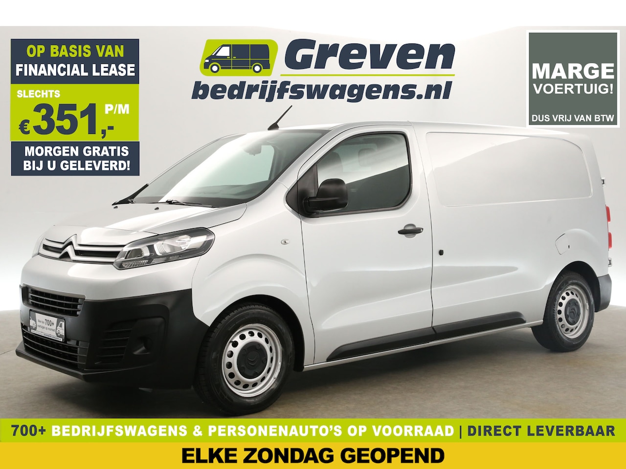 Citroën Jumpy - 1.6 BlueHDI L2H1 | Marge | Airco Cruise Carplay Navigatie PDC Elektrpakket - AutoWereld.nl