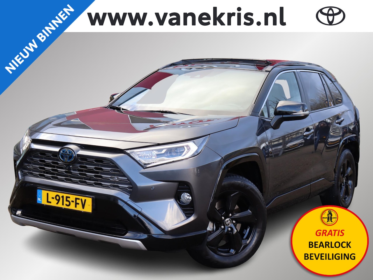 Toyota RAV4 - 2.5 Hybrid AWD Bi-Tone 2.5 Hybrid AWD Bi-Tone, Trekhaak, Pano ,ALLE OPTIES - AutoWereld.nl