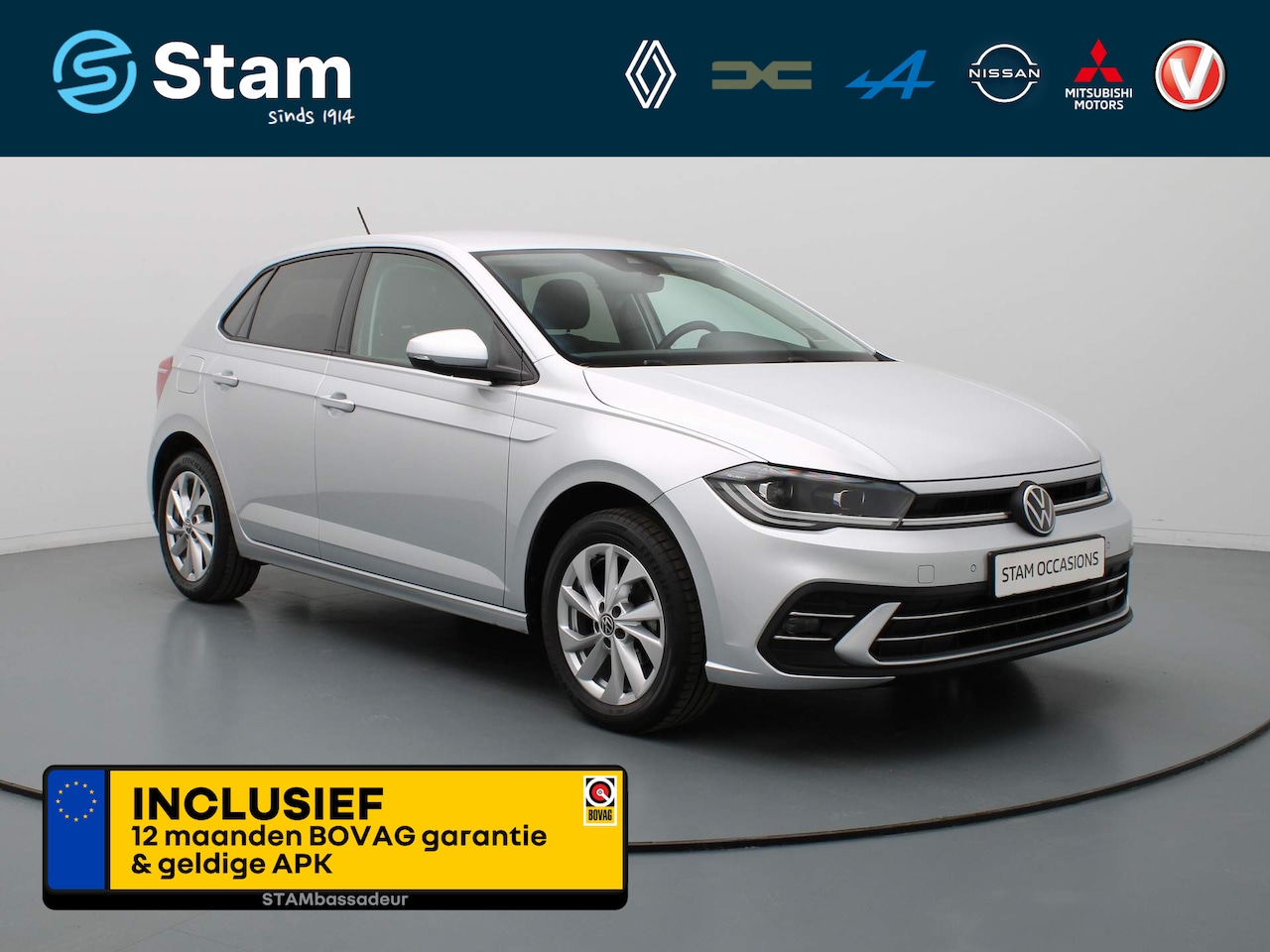 Volkswagen Polo - 96pk TSI Style Adapt. cruise | Climate | Navi | Parksens. v+a | Trekhaak - AutoWereld.nl