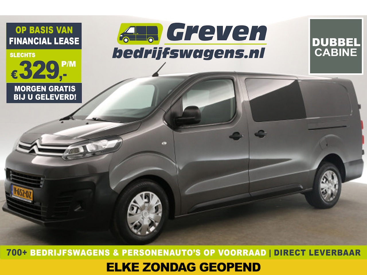 Citroën Jumpy - 2.0 BlueHDI L3H1 | Dubbele Cabine | 5 Persoons | Airco Cruise 2xSchuifdeur PDC Bluetooth E - AutoWereld.nl