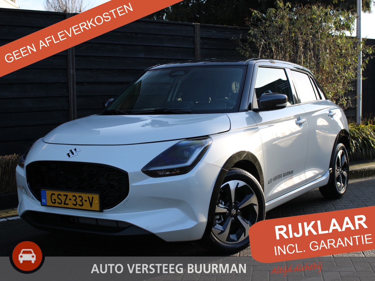 Suzuki Swift - 1.2 Style 85PK Smart Hybrid CVT Automaat Two-Tone dak, Climate Control, Navigatie, Lichtme - AutoWereld.nl