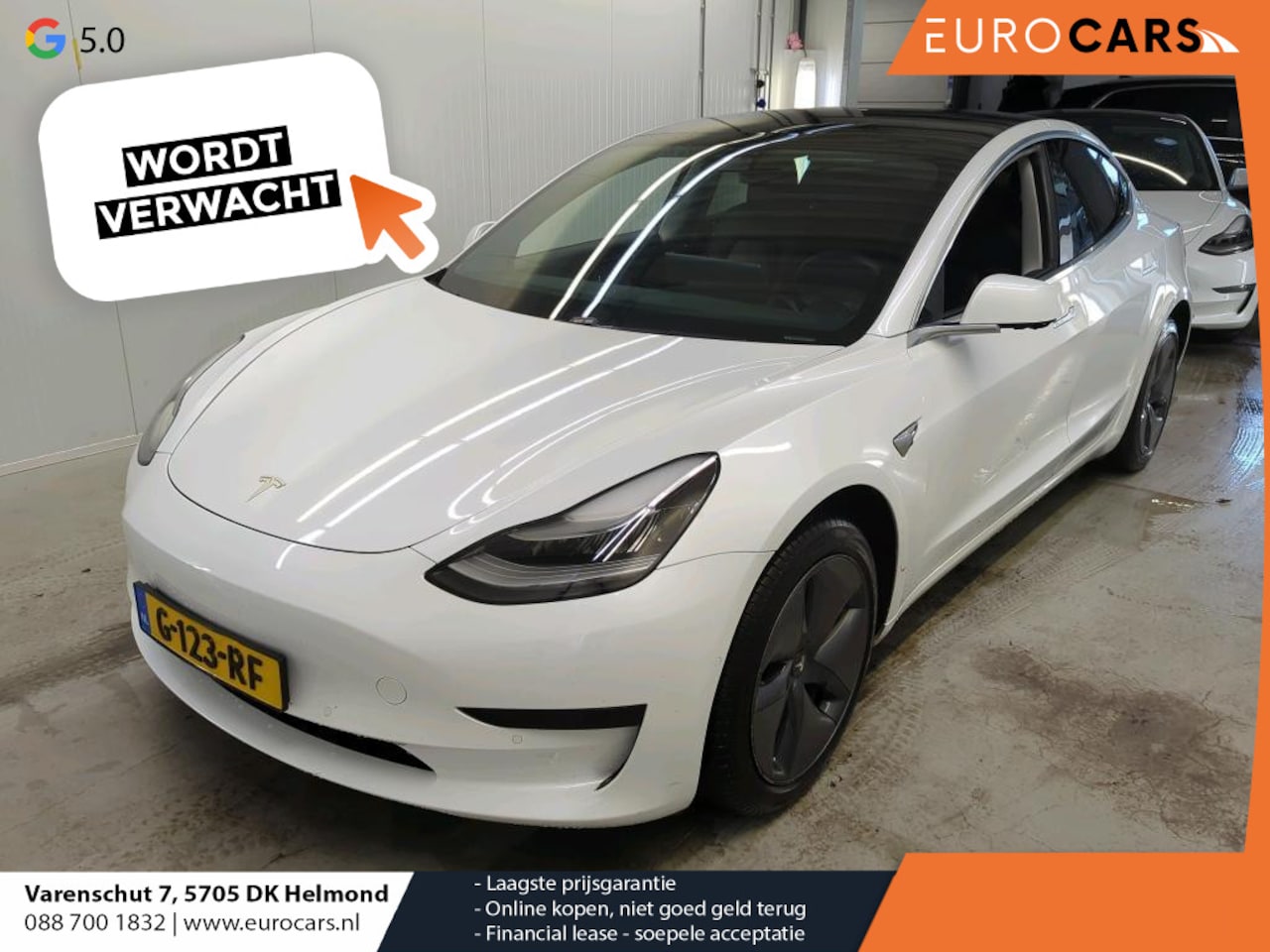 Tesla Model 3 - Standard RWD Plus 60 kWh Navigatie Panoramadak Autopilot Camera Parkeersensoren Stoelverwa - AutoWereld.nl