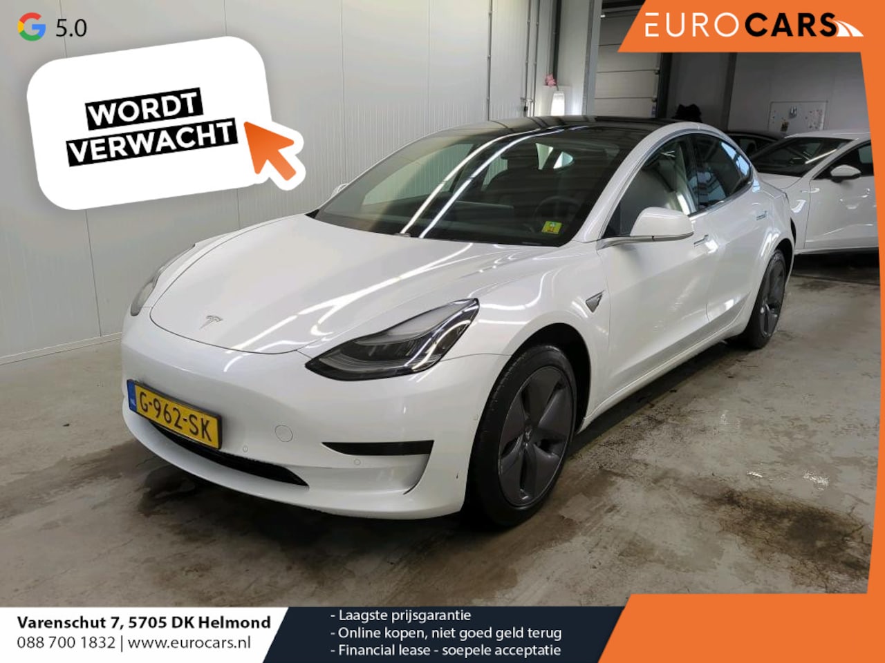 Tesla Model 3 - Standard RWD Plus 60 kWh Navigatie Panoramadak Autopilot Camera Parkeersensoren Stoelverwa - AutoWereld.nl