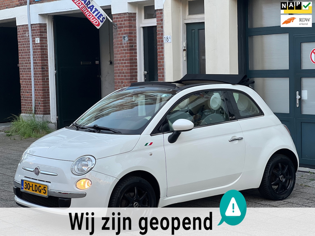 Fiat 500 C - 1.2 Lounge-cabrio-automaat-airco - AutoWereld.nl