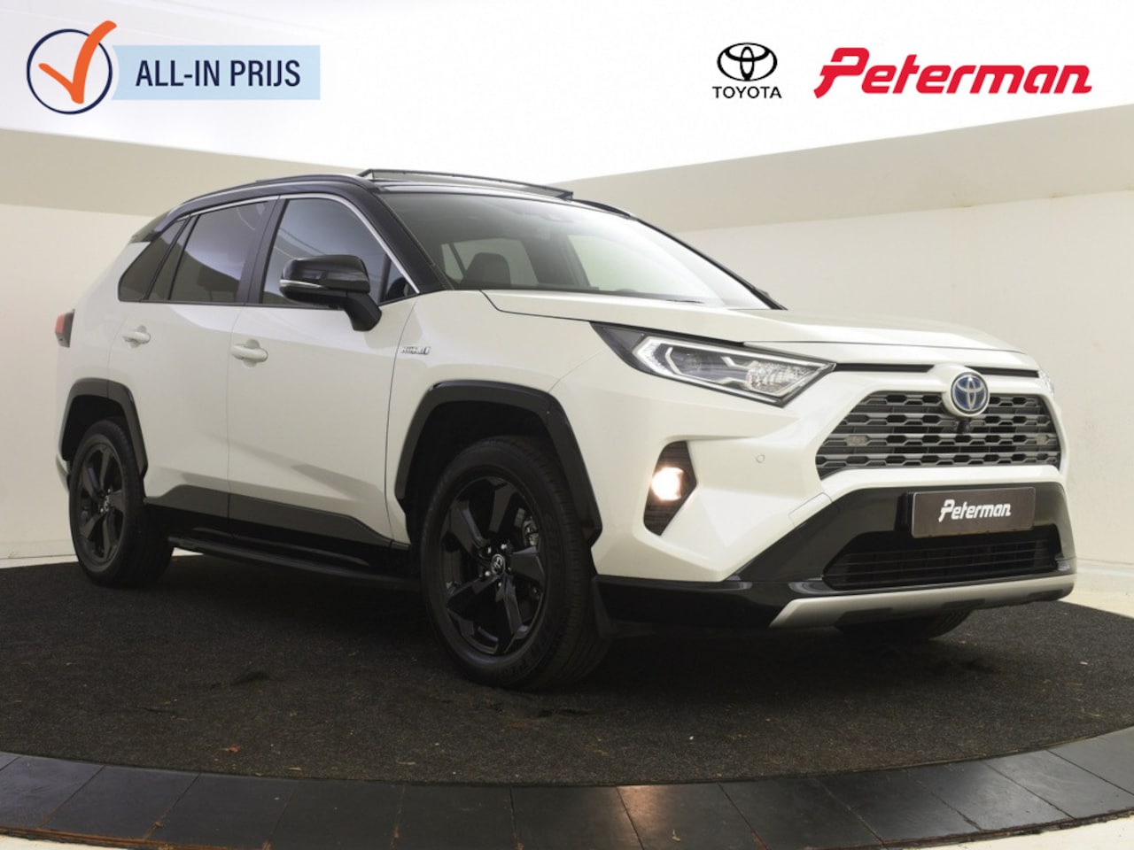 Toyota RAV4 - 2.5 Hybrid Bi-Tone | Panoramadak | Stoelverwarming | BLS | JBL | - AutoWereld.nl