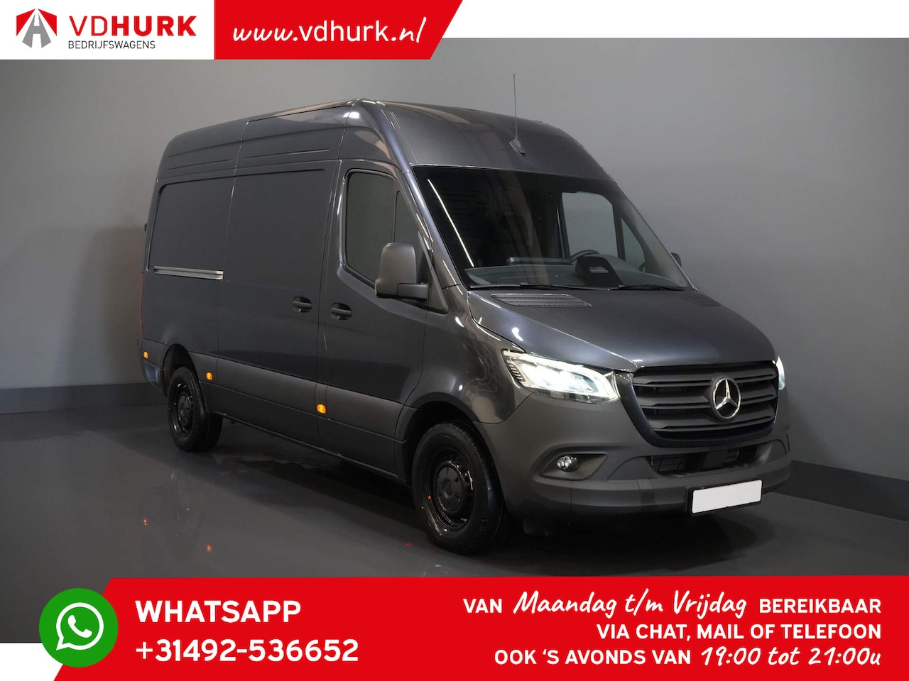 Mercedes-Benz Sprinter - 319 CDI Aut. L2H2 BPM VOORDEEL Pro Facelift/ LED/ MBUX/ 3.5t trekhaak/ Carplay/ Gev.Stoel/ - AutoWereld.nl