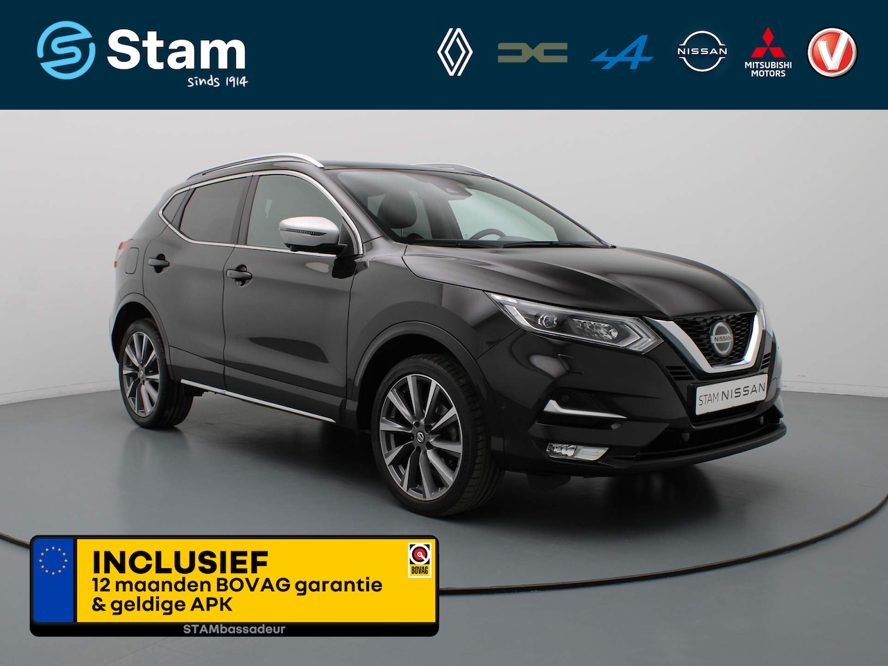 Nissan Qashqai - 160pk DIG-T Tekna + 360° Camera | Bose | Navi | Panoramadak - AutoWereld.nl