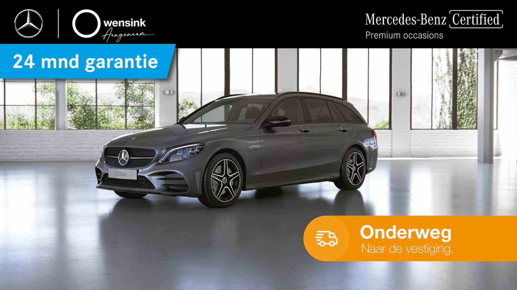 Mercedes-Benz C-klasse Estate - 300 e Business Solution AMG Limited | Achteruitrijcamera | Sfeerverlichting | Trekhaak | S - AutoWereld.nl