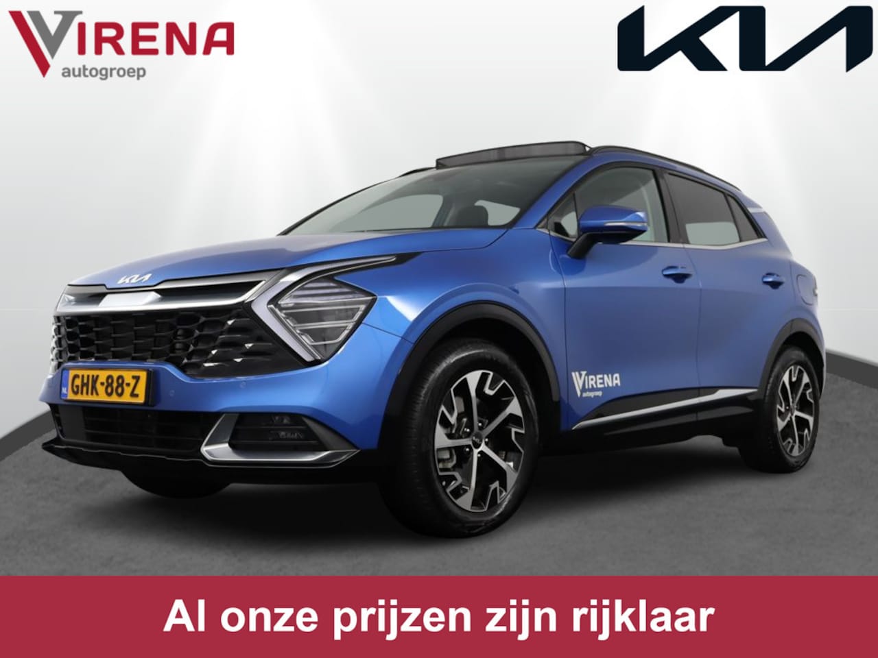 Kia Sportage - 1.6 T-GDi Hybrid DynamicPlusLine - Direct leverbaar! - Navigatie - Panorama dak - Stoel-/s - AutoWereld.nl