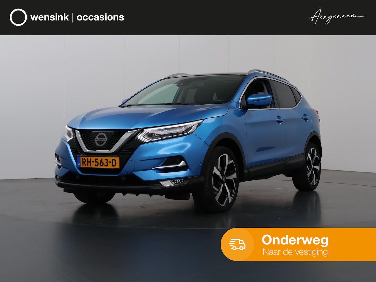 Nissan Qashqai - 1.2 Tekna + | Panoramadak | Leder | Parkeercamera 360° | Navigatiesysteem | airconditionin - AutoWereld.nl