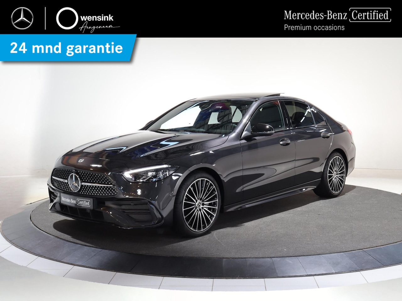 Mercedes-Benz C-klasse - 180 AMG Line | Panoramadak | Elektrische stoelen/memory | Dodehoek Detectie | Mediascherm - AutoWereld.nl