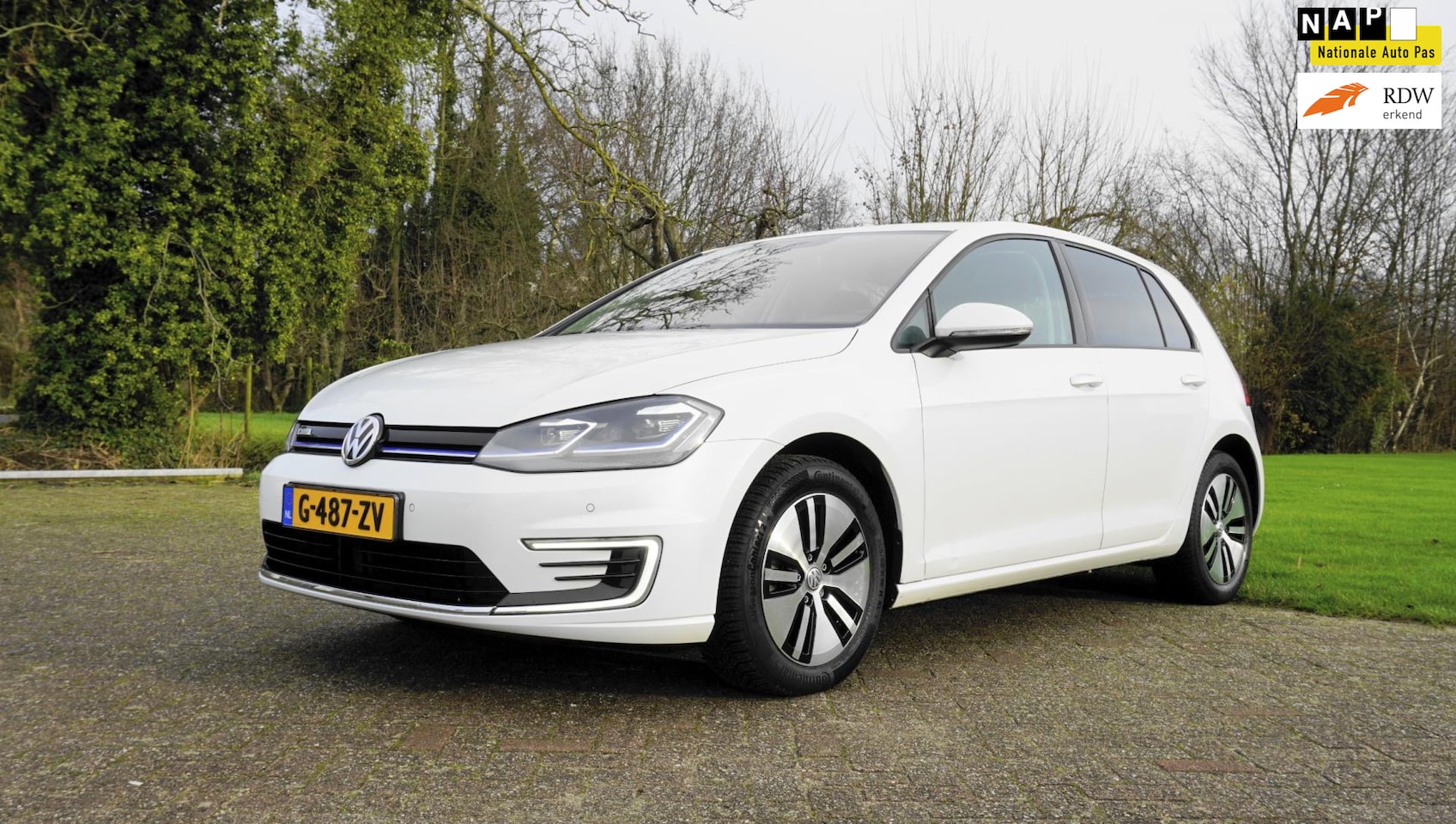 Volkswagen e-Golf - Camers Ecc Airco Wit Metallic E-DITION - AutoWereld.nl