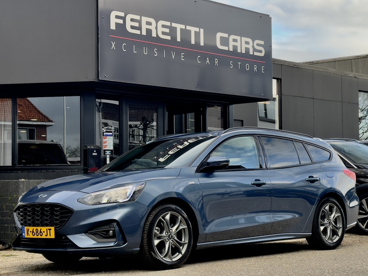 Ford Focus Wagon - 1.0 ECOBOOST HYBRIDE ST-LINE NAVI AIRCO SPORT-INT APPLE-CARPLAY LED LMV PDC - AutoWereld.nl