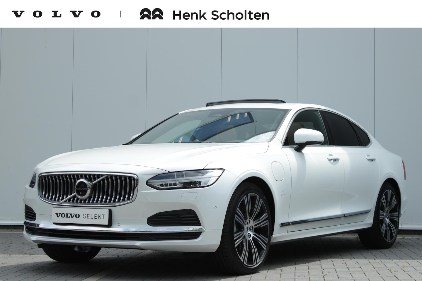 Volvo S90 - T8 Recharge AUT8 455PK AWD Ultimate Bright, Nappa leder met stoelventilatie en massagefunc - AutoWereld.nl