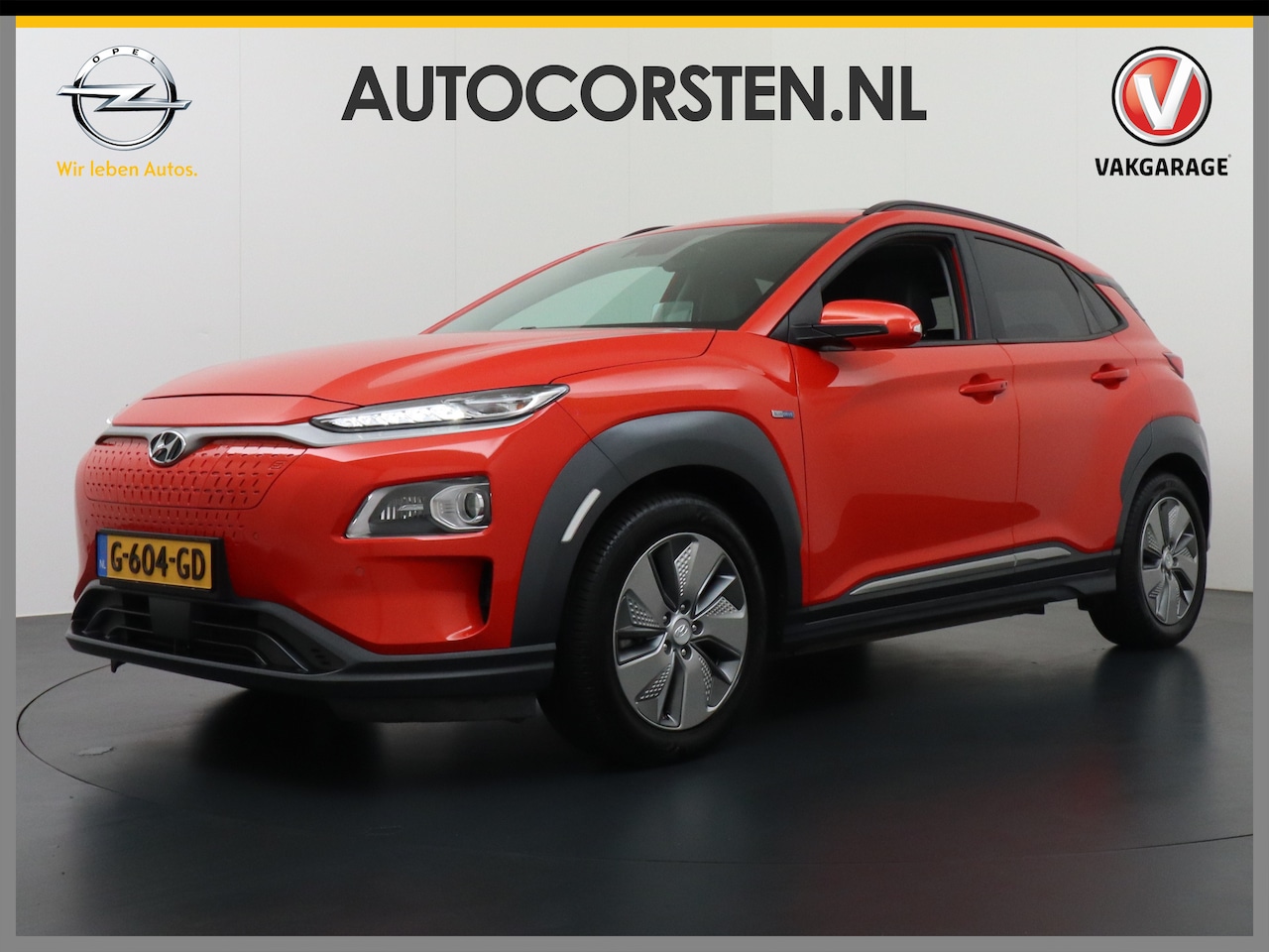 Hyundai Kona Electric - EV 64 kWh 204pk Leer Navi Camera Schuifdak Standkachel Elektr.Stoelen+Verwarmd+Ventilatie- - AutoWereld.nl