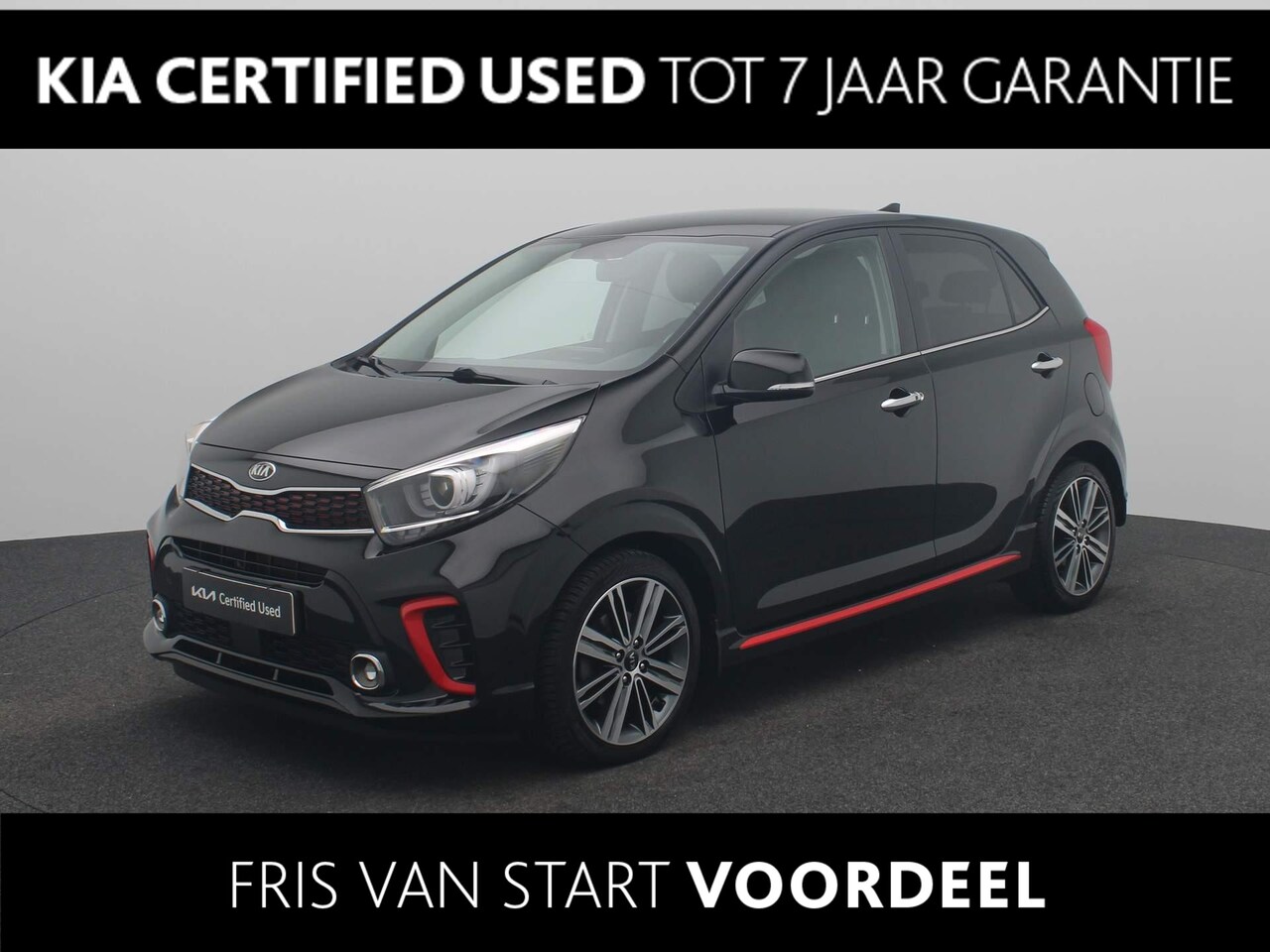 Kia Picanto - 1.0 T-GDI GT-Line 100 PK | Navi | Clima | LM Velgen |  Camera | Leder | Stoelverwarming - AutoWereld.nl