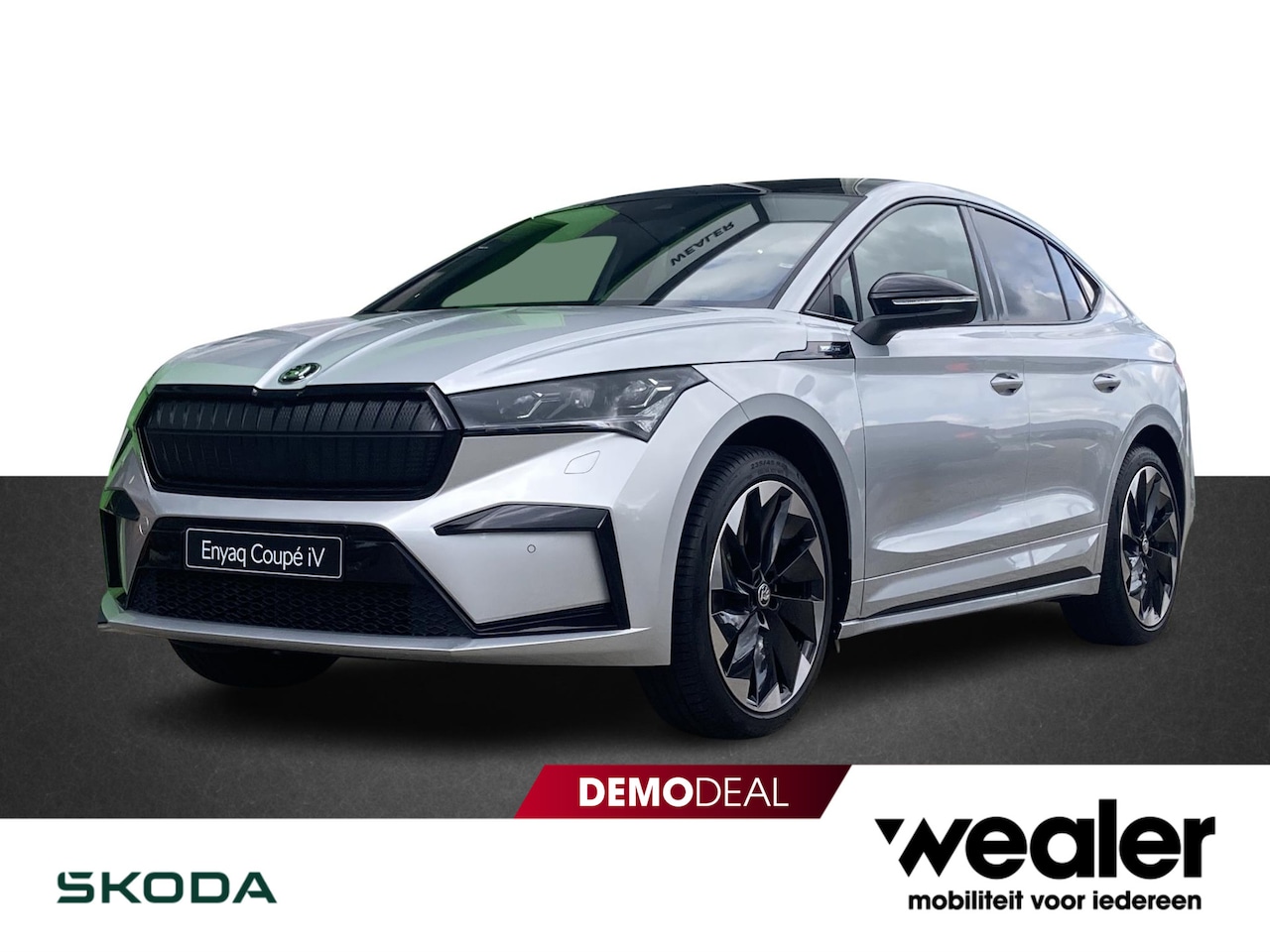 Skoda Enyaq Coupé iV - 60 Sportline 180 pk | Panodak | Carplay | Navi | 21" | 395 km actieradius | - AutoWereld.nl