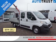 Fiat Ducato - 2.3 MultiJet 130PK, Dubbel Cabine, Open laadbak L*B*H = 235*205*40, Maxilift autolaadkraan