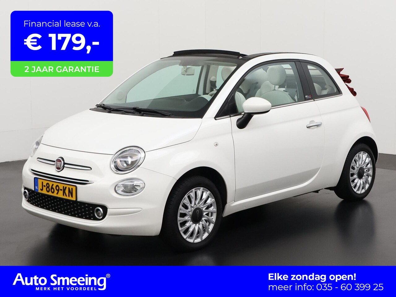 Fiat 500 C - 1.2 Lounge | Navigatie | Lichtmetalen Velgen | Zondag Open! - AutoWereld.nl